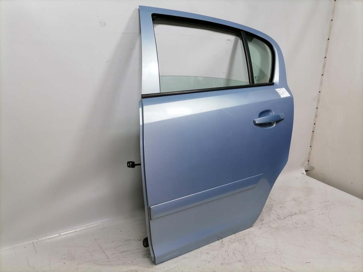 Opel Corsa D original Tür hinten links Z21C Aeroblau Rohbau BJ08